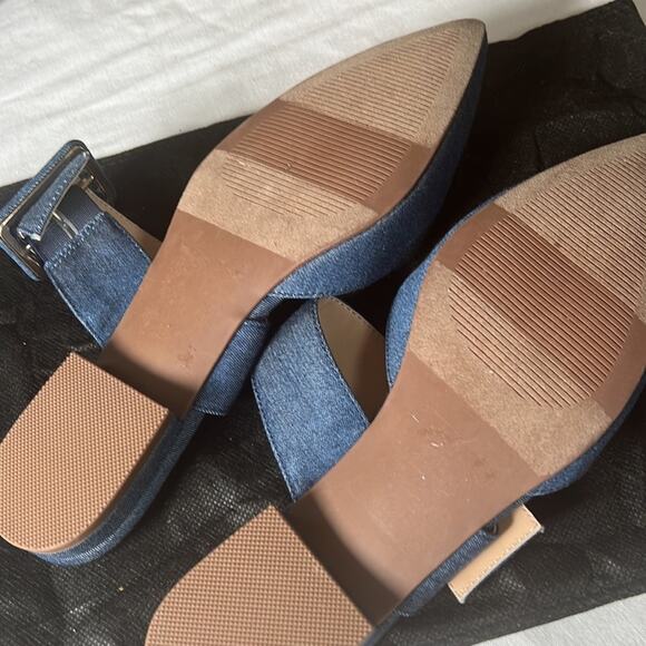 NEW blue Ann Taylor buckle mule slide size 6 - Picture 5 of 7